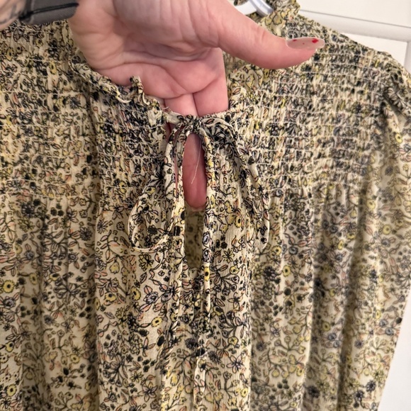 Free People Honeydew Tie Neck Blouse 31944 - Picture 8 of 14